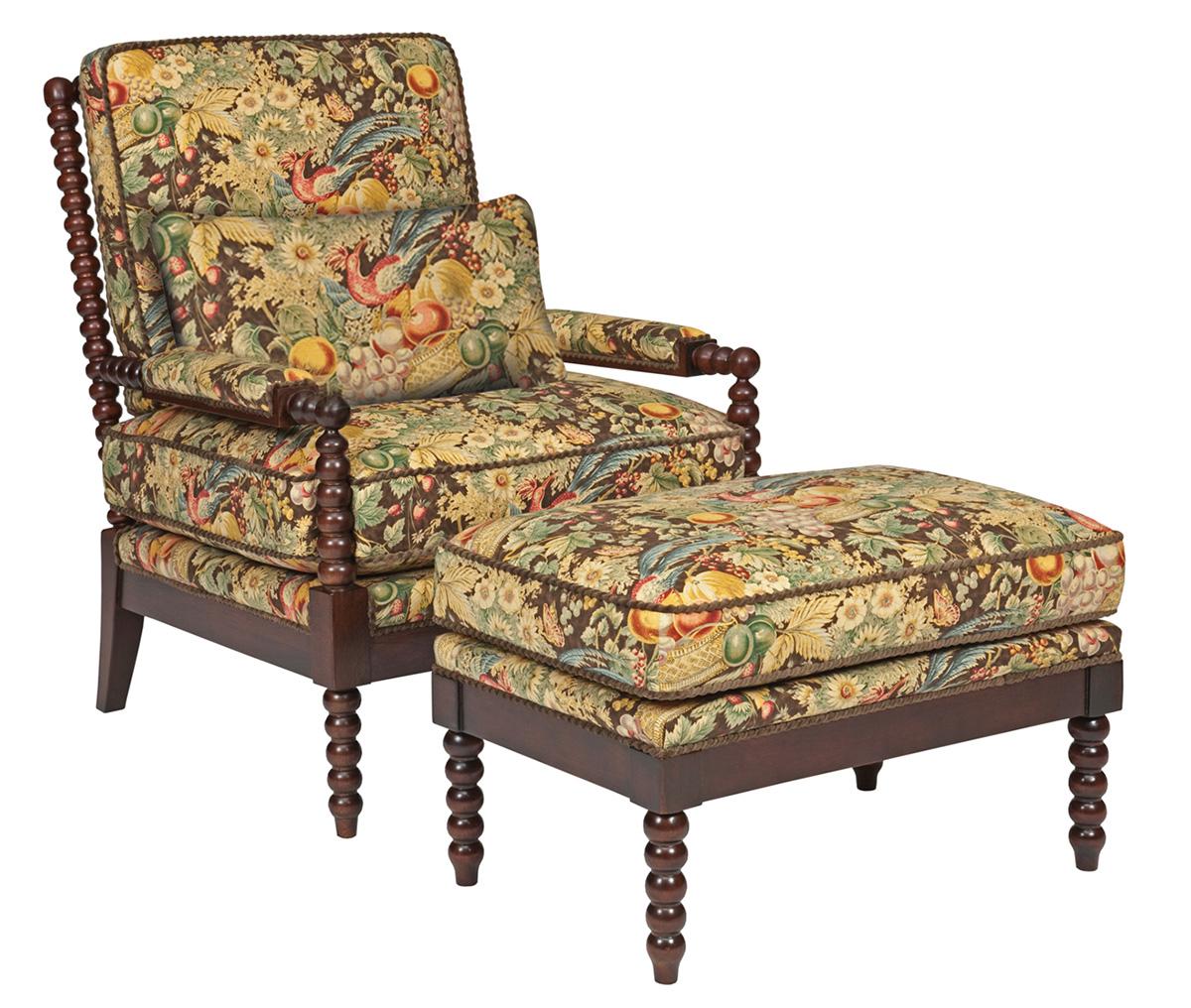 Jenny Chair and Ottoman Set